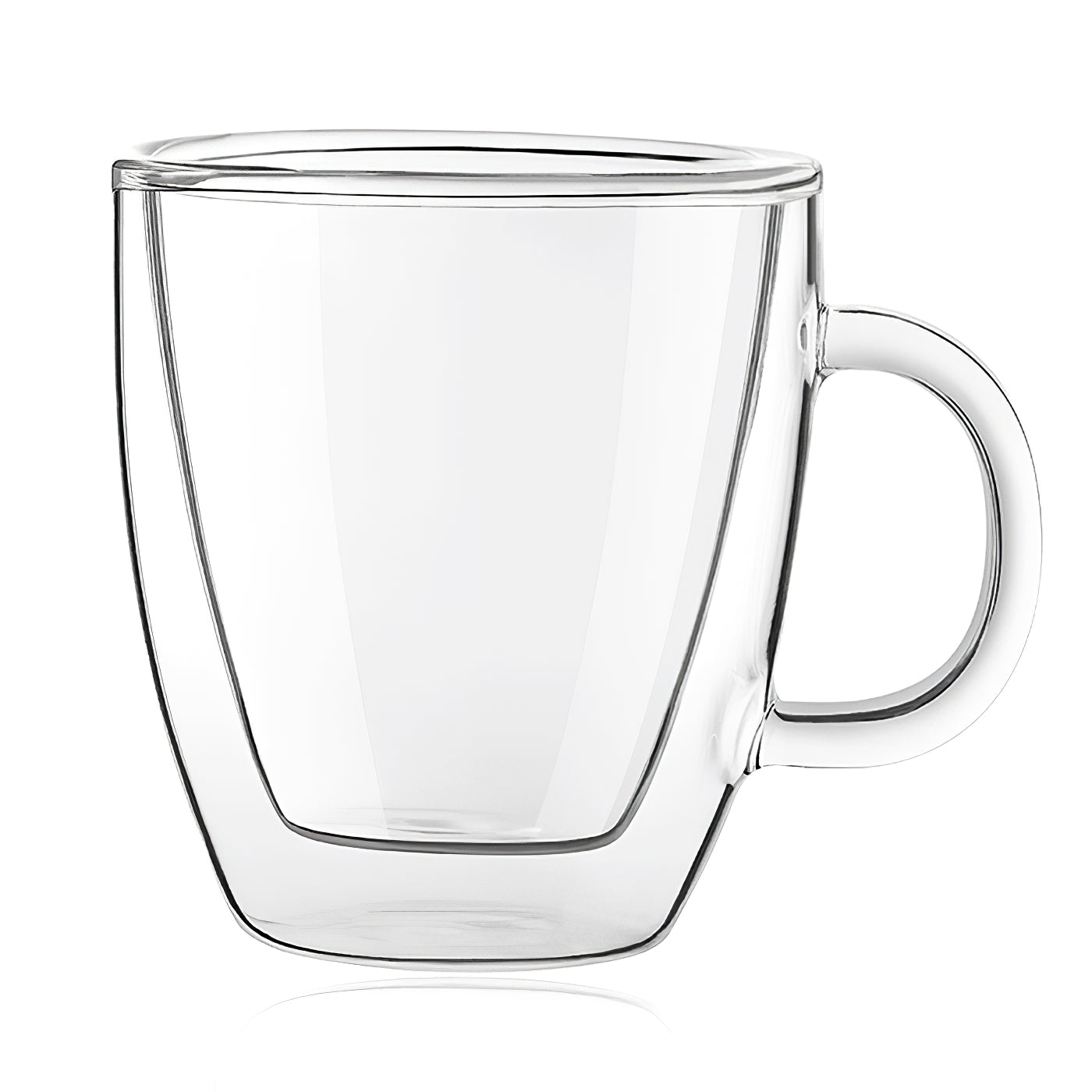 2x Mugs Glass Espresso Cup - Double Wall Insulated Clear Coffee