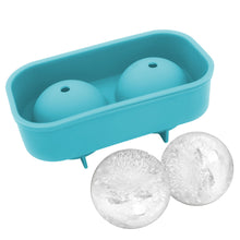 Load image into Gallery viewer, Kitchen Details Large 2.5 Inch Ice Sphere Mold Makes 2 Large Balls Made From Silicone